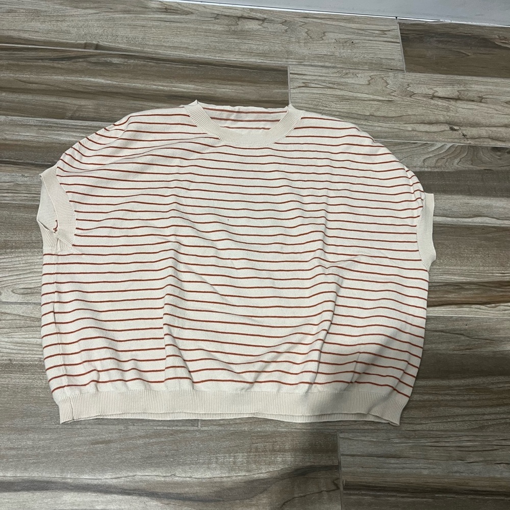 Marni women’s Cream and orange striped sweater